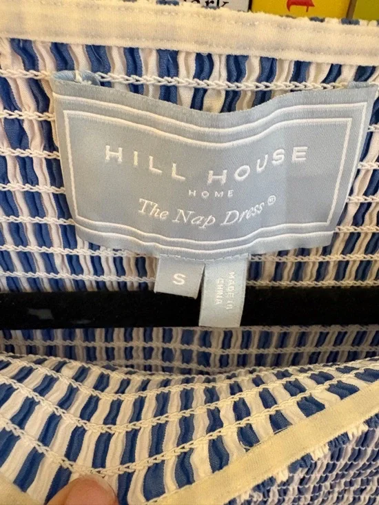 Hill House Home Cosima Nap Dress in Blueberry Stripe, size S - Picture 7 of 7